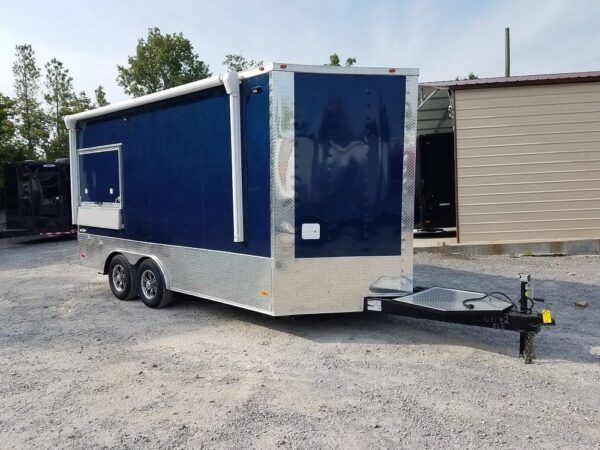8.5' x 16' Indigo Blue Enclosed Pharmaceutical Trailer - Image 6