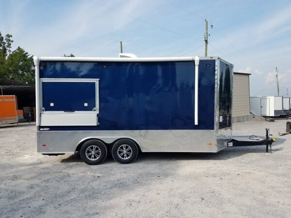 8.5' x 16' Indigo Blue Enclosed Pharmaceutical Trailer - Image 22