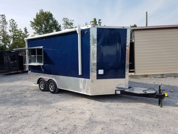 8.5' x 16' Indigo Blue Enclosed Pharmaceutical Trailer - Image 3