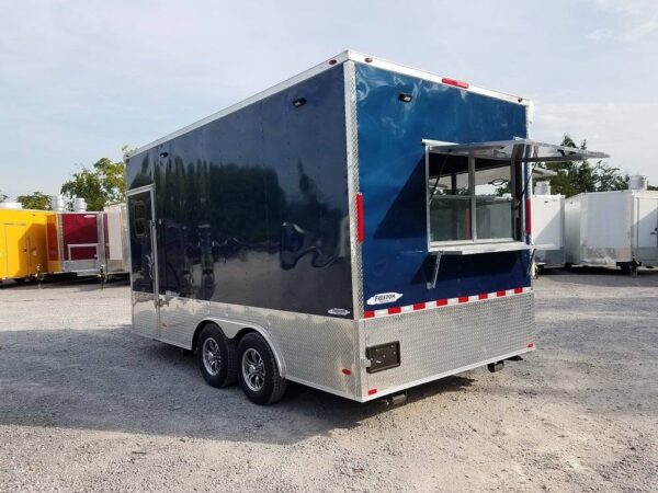 8.5' x 16' Indigo Blue Enclosed Pharmaceutical Trailer - Image 8