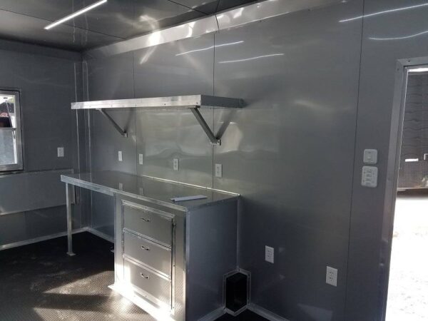 8.5' x 16' Indigo Blue Enclosed Pharmaceutical Trailer - Image 9
