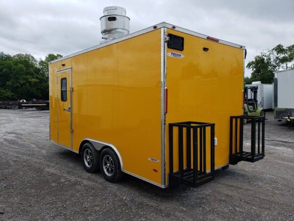 8.5' x 16' Penske Yellow Concession Food Trailer - Image 18