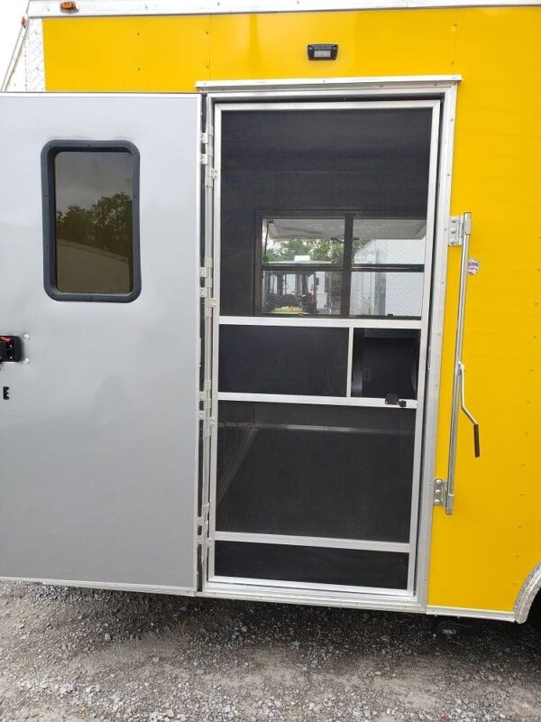 8.5' x 16' Penske Yellow Concession Food Trailer - Image 23