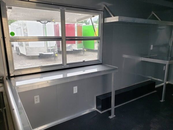 8.5' x 16' Penske Yellow Concession Food Trailer - Image 20