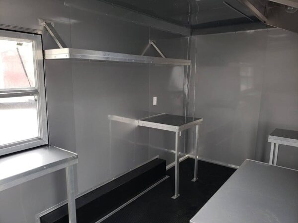 8.5' x 16' Penske Yellow Concession Food Trailer - Image 19