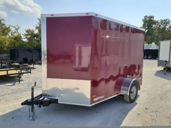 Enclosed Trailer 7' X 10' Brandy Wine Custom Equipment Storage - Image 3