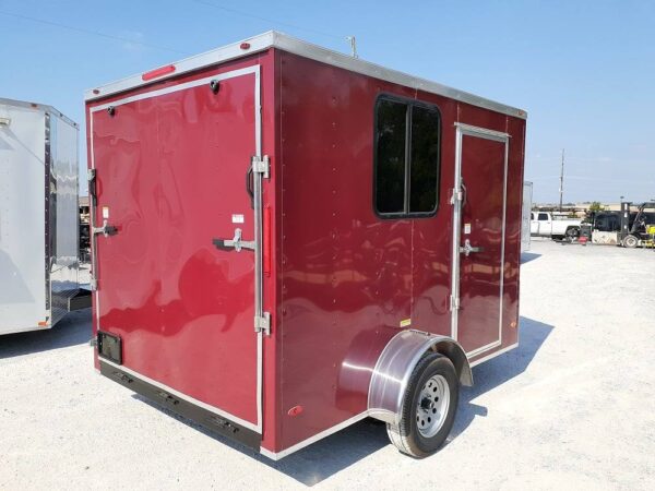 Enclosed Trailer 7' X 10' Brandy Wine Custom Equipment Storage - Image 6