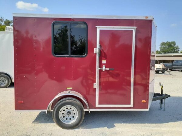 Enclosed Trailer 7' X 10' Brandy Wine Custom Equipment Storage - Image 4