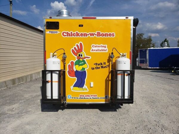 8.5' x 16' Penske Yellow Concession Food Trailer with Appliances - Image 12