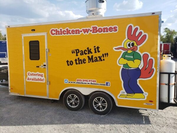 8.5' x 16' Penske Yellow Concession Food Trailer with Appliances - Image 22