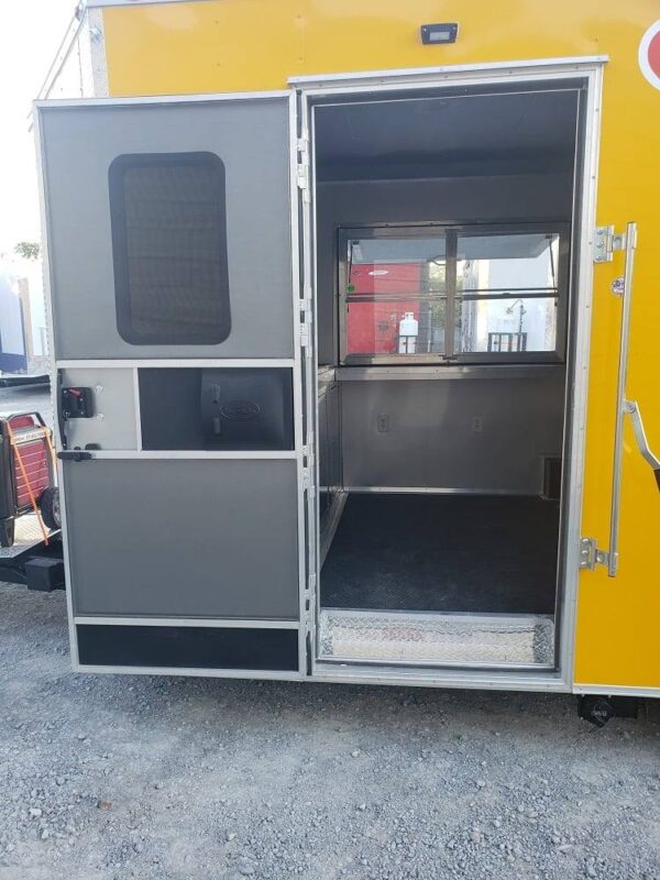 8.5' x 16' Penske Yellow Concession Food Trailer with Appliances - Image 19