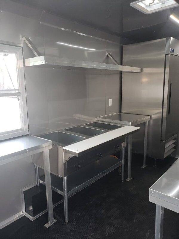 8.5' x 16' Penske Yellow Concession Food Trailer with Appliances - Image 18