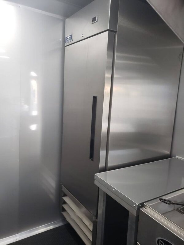 8.5' x 16' Penske Yellow Concession Food Trailer with Appliances - Image 3