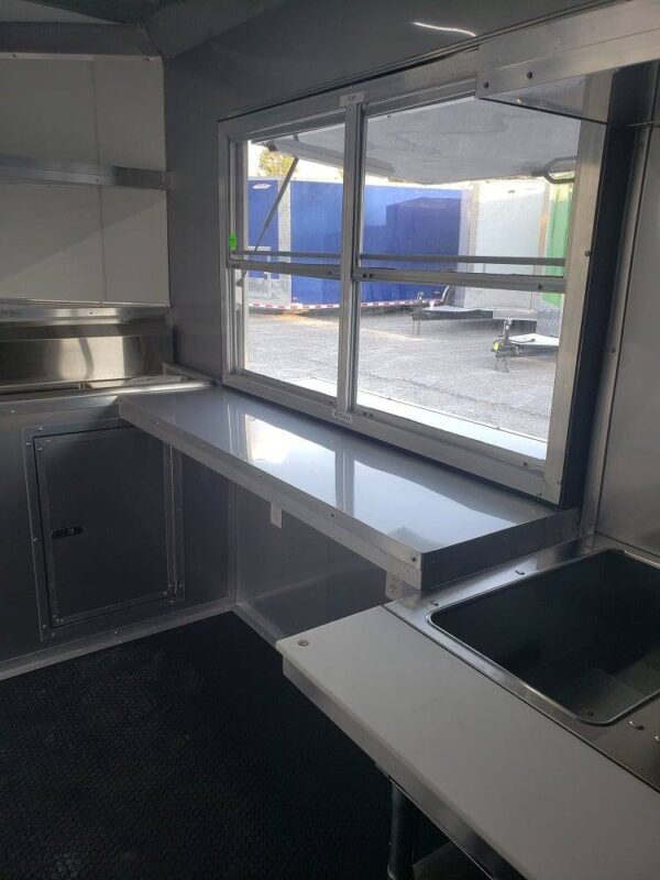 8.5' x 16' Penske Yellow Concession Food Trailer with Appliances - Image 11