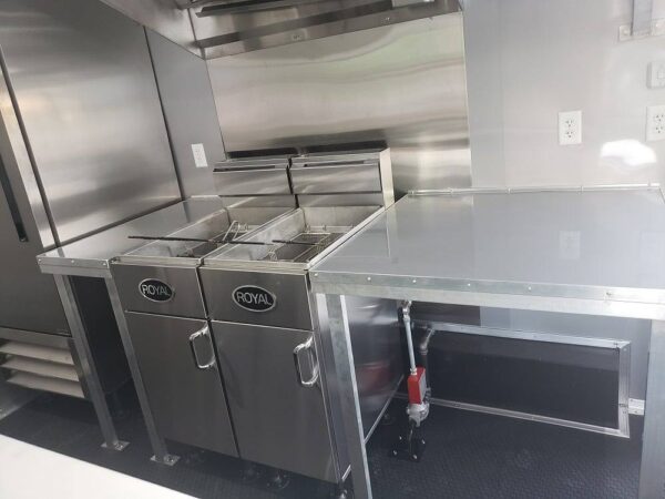 8.5' x 16' Penske Yellow Concession Food Trailer with Appliances - Image 23
