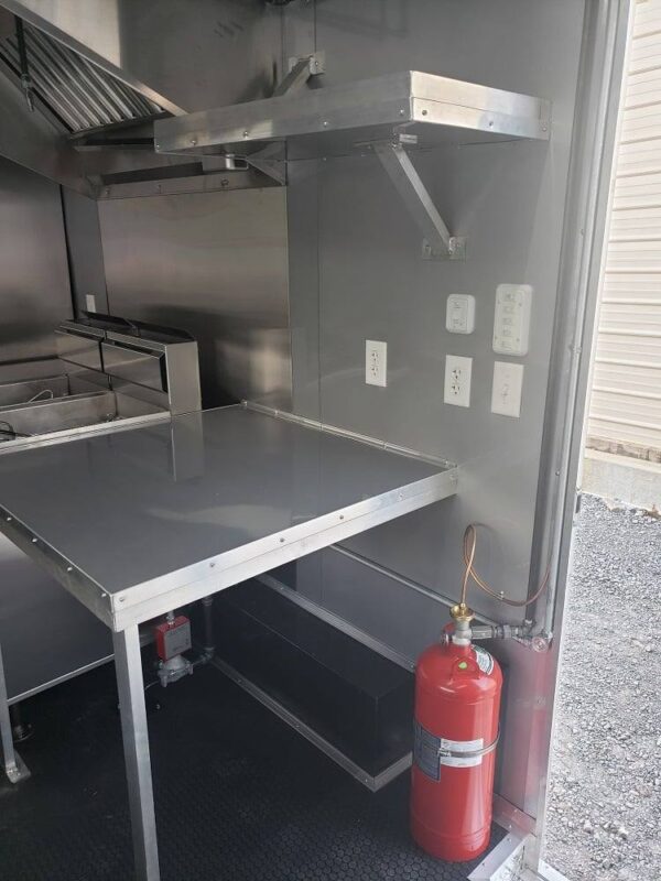 8.5' x 16' Penske Yellow Concession Food Trailer with Appliances - Image 5