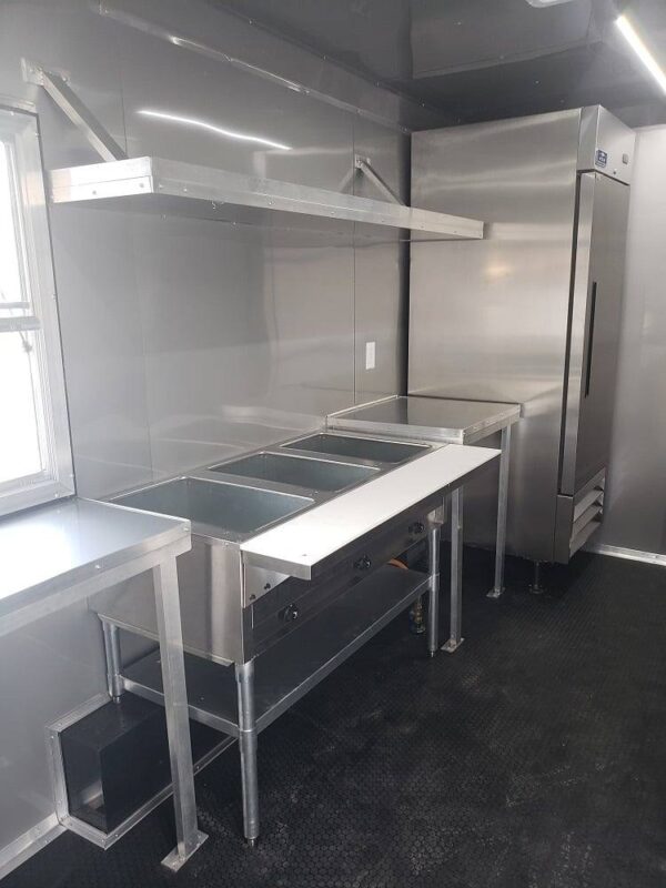 8.5' x 16' Penske Yellow Concession Food Trailer with Appliances - Image 14