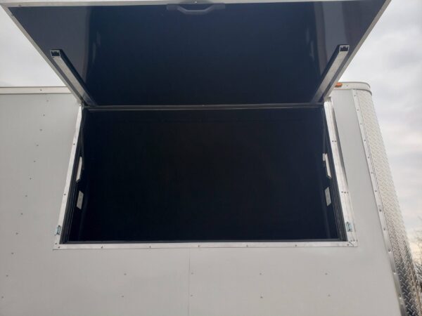 8.5' x 48' White Gooseneck Enclosed Trailer Storage - Image 19
