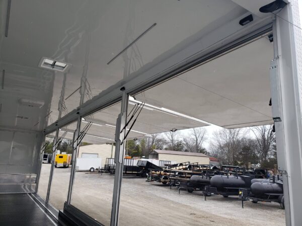 8.5' x 48' White Gooseneck Enclosed Trailer Storage - Image 22