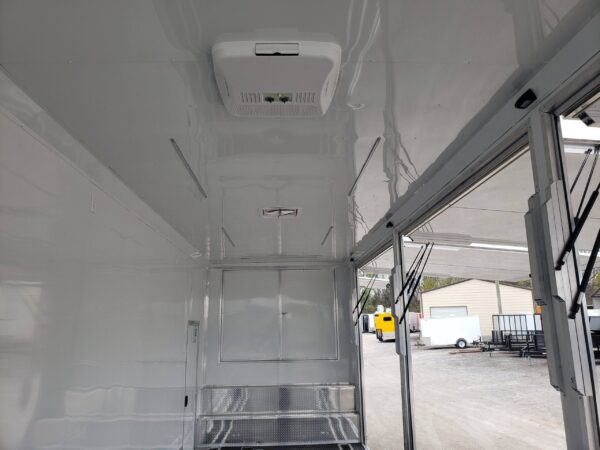 8.5' x 48' White Gooseneck Enclosed Trailer Storage - Image 13