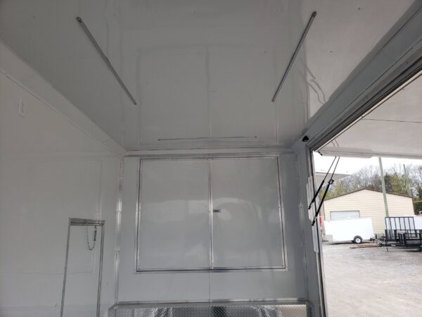 8.5' x 48' White Gooseneck Enclosed Trailer Storage - Image 16