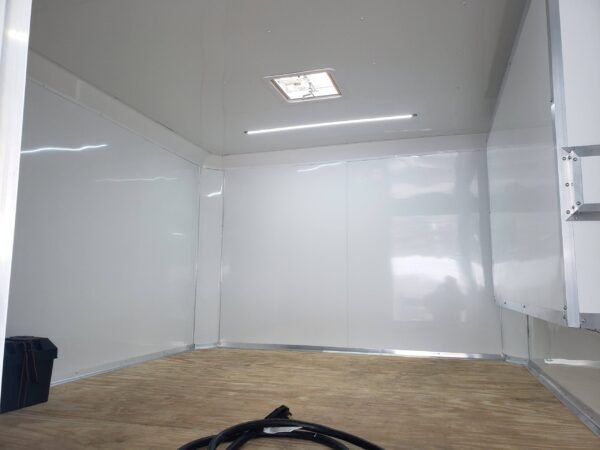 8.5' x 48' White Gooseneck Enclosed Trailer Storage - Image 23