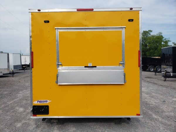 8.5' x 16' Penske Yellow Ice Cream Concession Food Trailer With Appliances - Image 19