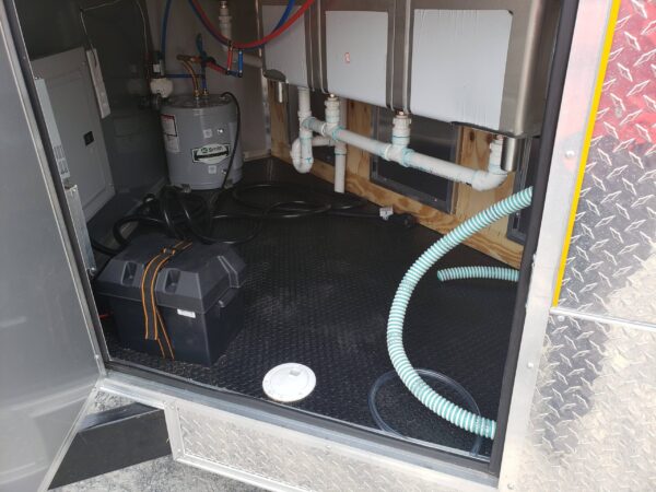 8.5' x 16' Penske Yellow Ice Cream Concession Food Trailer With Appliances - Image 17