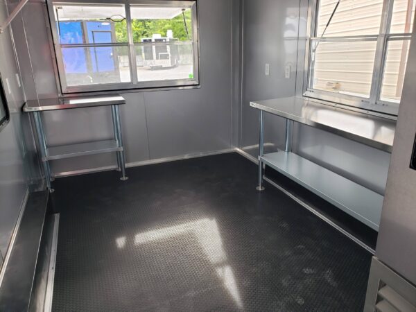 8.5' x 16' Penske Yellow Ice Cream Concession Food Trailer With Appliances - Image 7