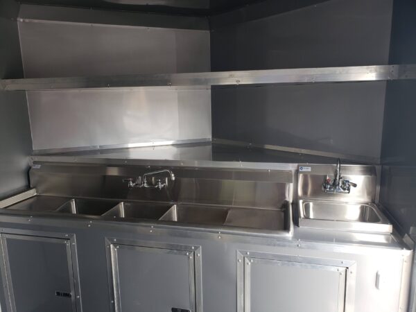 8.5' x 16' Penske Yellow Ice Cream Food Concession Trailer - Image 14