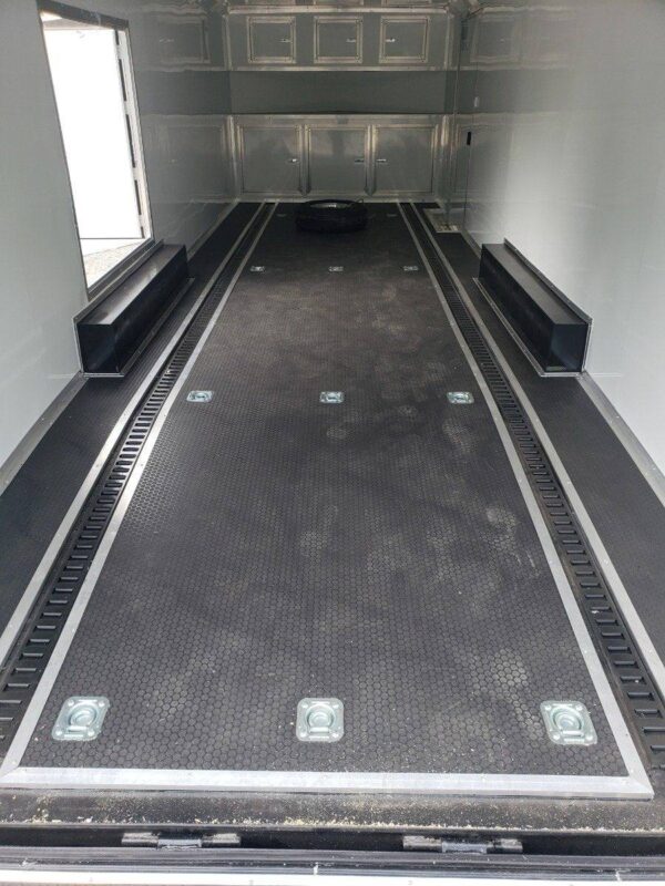Enclosed Trailer 8.5' X 26' White Car Hauler - Image 10