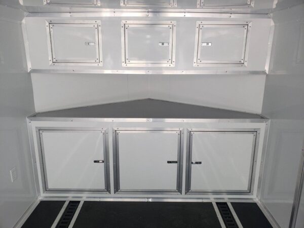 Enclosed Trailer 8.5' X 26' White Car Hauler - Image 11