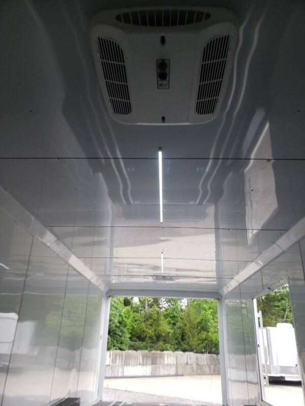 Enclosed Trailer 8.5' X 26' White Car Hauler - Image 12