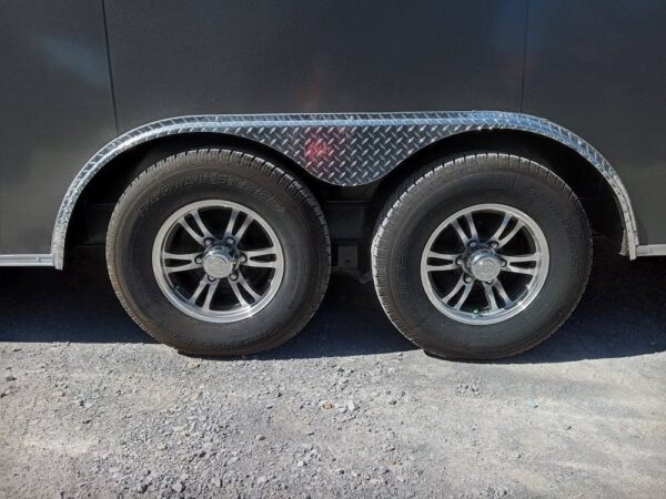 Enclosed Trailer 8.5' X 24' Charcoal Grey Hauling - Image 9