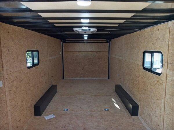 Enclosed Trailer 8.5' X 24' Charcoal Grey Hauling - Image 11