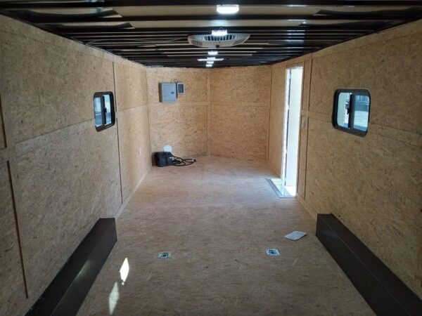 Enclosed Trailer 8.5' X 24' Charcoal Grey Hauling - Image 15