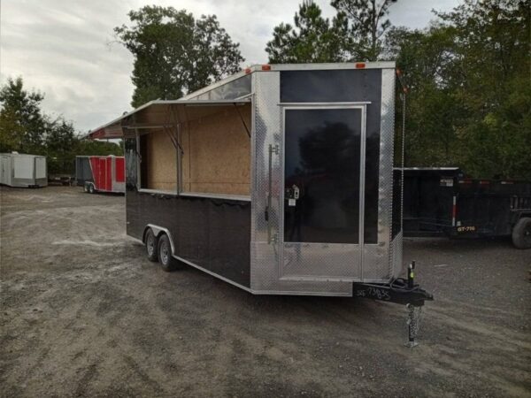 Custom Enclosed Trailer 8.5' X 20' Black - Image 6