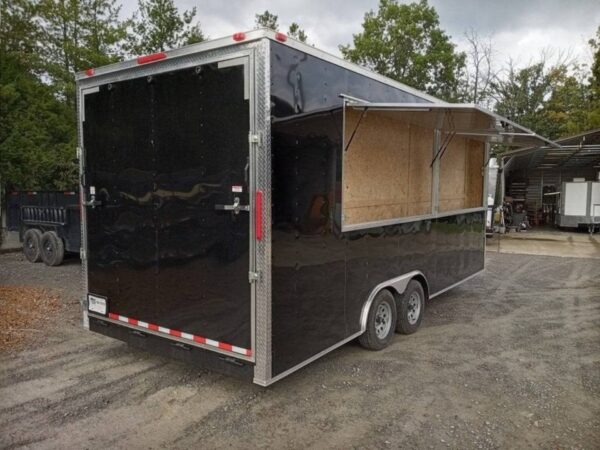 Custom Enclosed Trailer 8.5' X 20' Black - Image 4
