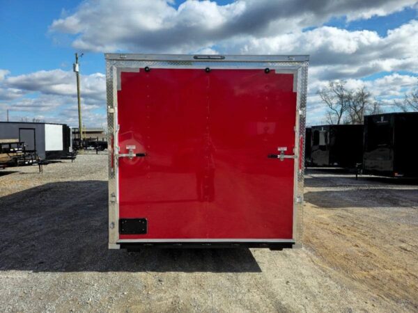 8.5' X 22' Red & Black Custom Enclosed Trailer - Image 7