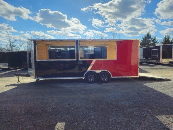 8.5' X 22' Red & Black Custom Enclosed Trailer - Image 13
