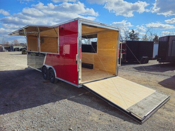 8.5' X 22' Red & Black Custom Enclosed Trailer - Image 14