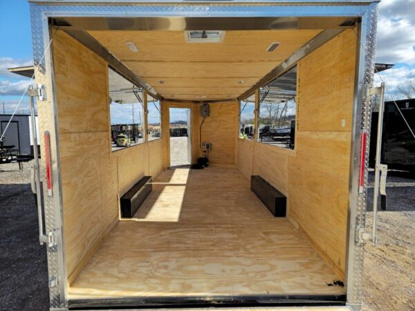 8.5' X 22' Red & Black Custom Enclosed Trailer - Image 23