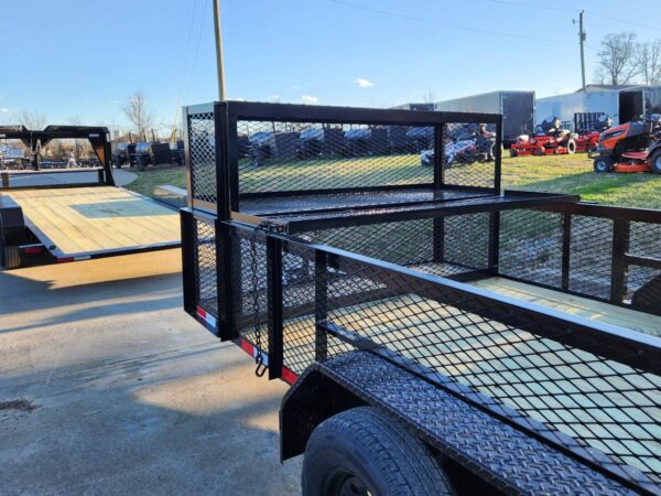 7x14 Powder Coated Dovetail Utility Trailer Stacked Baskets (2) 3,500lb Axles - Image 14