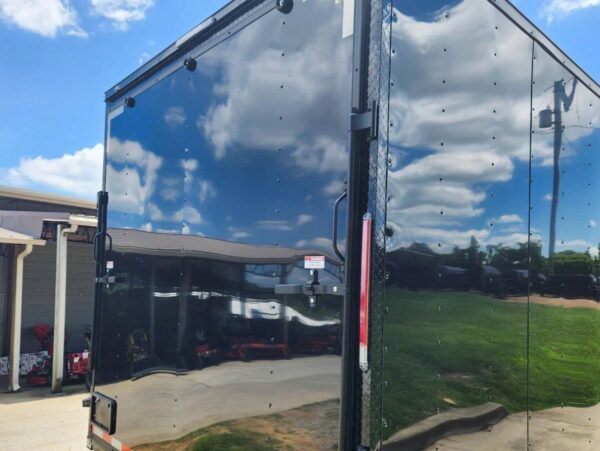 8.5x28 Black V-Nose Enclosed Trailer with Blackout Pkg (2) 7K Axles - Image 6