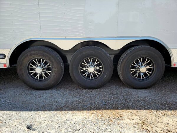 Custom Enclosed Trailer 8.5' X 42' White Toy Hauler - Image 5