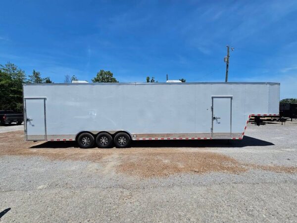 Custom Enclosed Trailer 8.5' X 42' White Toy Hauler - Image 6