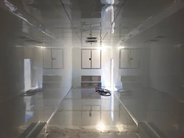 Custom Enclosed Trailer 8.5' X 42' White Toy Hauler - Image 18