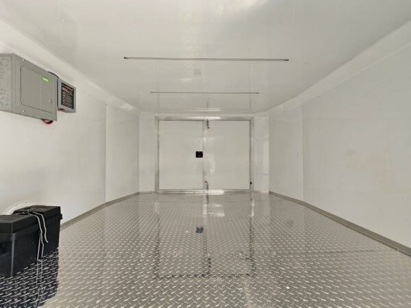 Custom Enclosed Trailer 8.5' X 42' White Toy Hauler - Image 21