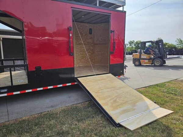 8.5x30 Red Hybrid Drone & Equipment Hauler Enclosed Trailer - Image 21