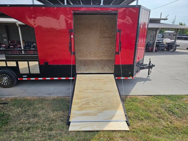 8.5x30 Red Hybrid Drone & Equipment Hauler Enclosed Trailer - Image 22